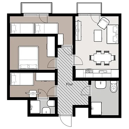Haus Regenpfeifer 4 * Büsum